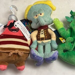 SpongeBob Movie Glow Pals Plush Set of 4 NWT